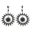 Round Silver Plated Earrings
