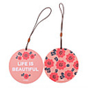 Round Small Flower Travel Tag