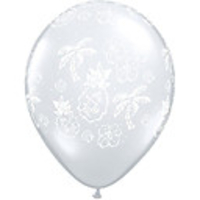 round solid latex balloons,  11,  diamond clear