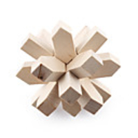 Round Wooden Pull-Apart IQ Puzzle(18 pcs)