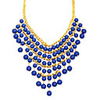 Rows Acrylic Beads Alloy Necklace