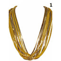 Rows Rice Beads Chain Magnet Necklace
