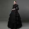 Ruffle Victorian Medieval 18th Century Vacation Dress Flapper Dress Dress Party Costume Masquerade Women