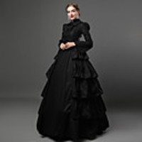 Ruffle Victorian Medieval 18th Century Vacation Dress Flapper Dress Dress Party Costume Masquerade Women