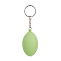 Rugby Style Keychain with Soft Plastic Material-Green