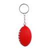 Rugby Style Keychain with Soft Plastic Material-Red