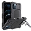 Rugged Armor Phone Case For iPhone 13 Pro Max 12 Pro Metal Aluminum Military Grade Bumpers Slide Camera Lens Protector Waterproof Full Body Cover with Kickstand miniinthebox