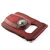 Ruler with Hand Lens Red