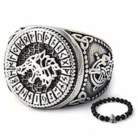 runic fenrir wolf ring ♦ 316l stainless steel ♦ norse scandinavian viking jewelry (9)