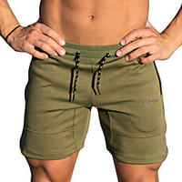 Running Shorts Athletic Shorts Bottoms Cotton Gym Workout Exercise Fitness Running Indoor Breathability Comfortable Casual / Daily Sport Black Army Green / Athleisure