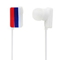 Russia National Flag Style Stereo In-Ear Earphones