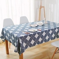 Rustic Lattice Tablecloth Cotton Linen Rectangle Table Cloths for Kitchen Dining,  Party,  Holiday,  Christmas,  Buffet miniinthebox