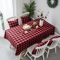 Rustic Lattice Tablecloth Cotton Linen Rectangle Table Cloths for Kitchen Dining,  Party,  Holiday,  Christmas,  Buffet miniinthebox