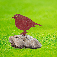 Rusty Card Bird Garden Decoration Hollow Iron Bird Red Rust Bird 2PCS minimun miniinthebox