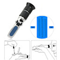 RZ Refractometer Fruit Wine Meter Sugar Portable Auto Brix 0~32% Alcohol 0~26% Fruit Juice Wine Sugar Meter Refractometer RZ136
