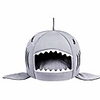 s-lifeeing fashion pet shark cushion bed winter plush nest kennel lovely tart warm comfortable dog mat pad cat mat (shark)