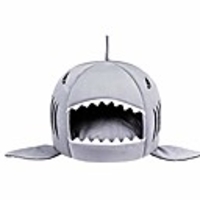 s-lifeeing fashion pet shark cushion bed winter plush nest kennel lovely tart warm comfortable dog mat pad cat mat (shark)
