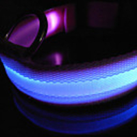 S-size Stylish Flashing Pet Collar(Blue)