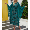 s013 phoenix tail embroidered holiday long skirt evening dress arab dress cross-border middle eastern women