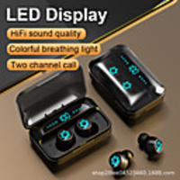 S15S Wireless Earbuds TWS Headphones Bluetooth5.0 HIFI Waterproof IPX4 Mobile Power for Smartphones Smart Touch Control LED Power Display for Premium Audio