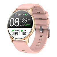 S33 Smart Watch 1.28 inch Smartwatch Fitness Running Watch Bluetooth Pedometer Call Reminder Activity Tracker Compatible with Android iOS Women Men Waterproof Long Standby Message Reminder IP 67 44mm miniinthebox