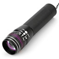 SA-37 100-Lumen 3W 3-Mode LED Zoom Flashlight (White and Purple Light)