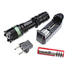 SA-9 Focus Adjustable Zoom 3-Mode Cree Q5 LED Flashlight Set (3W,  200LM,  1x18650,  3xAAA)