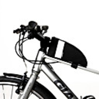 SAHOO Bike Frame Bag Top Tube 6.5 inch Waterproof Portable Cycling for Cycling All Phones Black Road Cycling Cycling / Bike