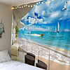 Sailing on the sea of polyester fiber tapestries,  vestee