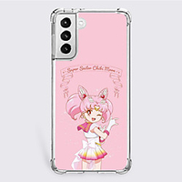 Sailor Moon Cartoon Characters Phone Case For S22 S21 S20 Plus Ultra FE A72 A52 A42 S10 S9 S8 S7 Plus Edge Unique Design Protective Case Shockproof Dustproof Back Cover TPU miniinthebox