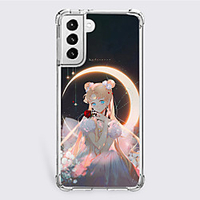 Sailor Moon Cartoon Characters Phone Case For S22 S21 S20 Plus Ultra FE S10 S9 S8 S7 Plus Edge Unique Design Protective Case Shockproof Dustproof Back Cover TPU miniinthebox