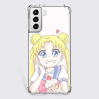 Sailor Moon Cartoon Characters Phone Case For S22 S21 S20 Plus Ultra FE S10 S9 S8 S7 Plus Edge Unique Design Protective Case Shockproof Dustproof Back Cover TPU miniinthebox