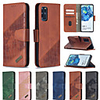 Samsung Galaxy S20Ultar S20 Note 20 Note10Plus S10Plus S9 Plus A70 A50 A30 A20 A10 M10 Card Holder Flip Cover Magnetic Full Body Protective Case Solid Color Crocodile Pattern PU Leather Leather Case