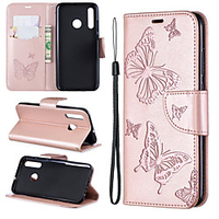 Samsung mobile phone case anti-drop with card slot clip type embossed butterfly pattern for Samsung S10/S10 PLUS/S10E/S9/S9PLUS/All-inclusive mobile phone case