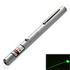 Sand Chrome Body BGP-3011 Green Laser Pointer with Elegant Case (Batteries Included)