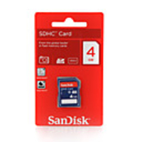 Sandisk SDHC Memory Card 4GB Class 4