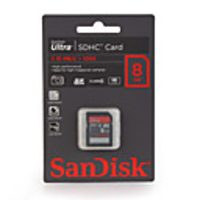 SanDisk Ultra SDHC Memory Card 8GB 15MB/S 100X Class 4