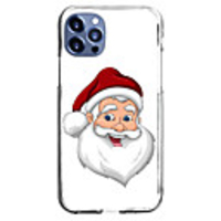 Santa Claus Case For Apple iPhone 12 iPhone 11 iPhone 12 Pro Max Unique Design Protective Case and Screen Protector Shockproof Back Cover TPU