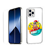 Santa Claus Case For iPhone 12 iPhone 11 iPhone 12 Pro Max Unique Design Protective Case with Screen Protector Shockproof Back Cover TPU