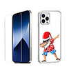 Santa Claus Case For iPhone 12 iPhone 11 iPhone 12 Pro Max Unique Design Protective Case with Screen Protector Shockproof Back Cover TPU