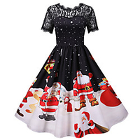 Santa Claus Christmas Dress Women