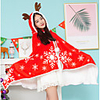 Santa Claus Cloak Girls