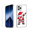 Santa Claus Cool Case For iPhone 12 iPhone 11 iPhone 12 Pro Max Unique Design Protective Case with Screen Protector Shockproof Back Cover TPU