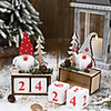 Santa Claus Wooden Calendar Decorations Decorations Calendar Countdown Decorations