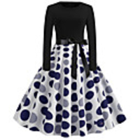 Santa Suit Polka Dots Vintage Inspired Dress Women