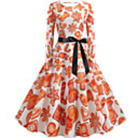 Santa Suit Retro Vintage Pattern Dress Vacation Dress Dress Women