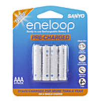 Sanyo Eneloop 750mAh Ni-MH Rechargeable AAA Batteries (4-Pack)