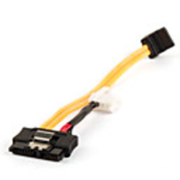 SATA 7 6P Female to SATA 7P 4P Data Power Cable