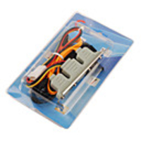 SATA to eSATA 2 PCI Bracket with Power External Cable
