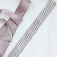 Satin / Tulle Wedding / Special Occasion / Anniversary Sash With Sequin Sashes
